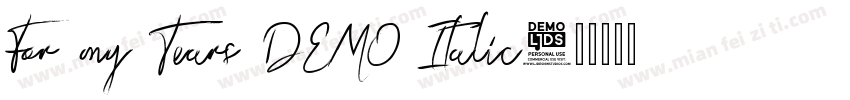 For my Tears DEMO Italic字体转换